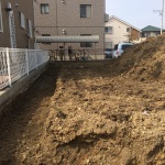 愛知県尾張旭市の造成現場の残土処分