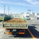 愛知県江南市での埋立工事の山土運搬