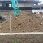 岐阜県岐阜市の外構工事の土の処分