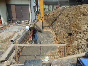 4.砕石敷き均し