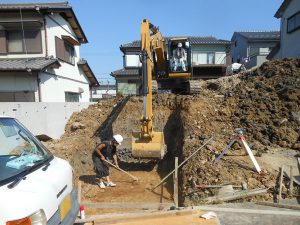 11.砕石敷き均し