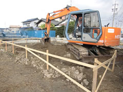 宅地・駐車場の造成1